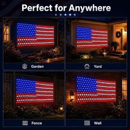 🔥49% Off Sale on July 4-Solar American Flag Lights Outdoor