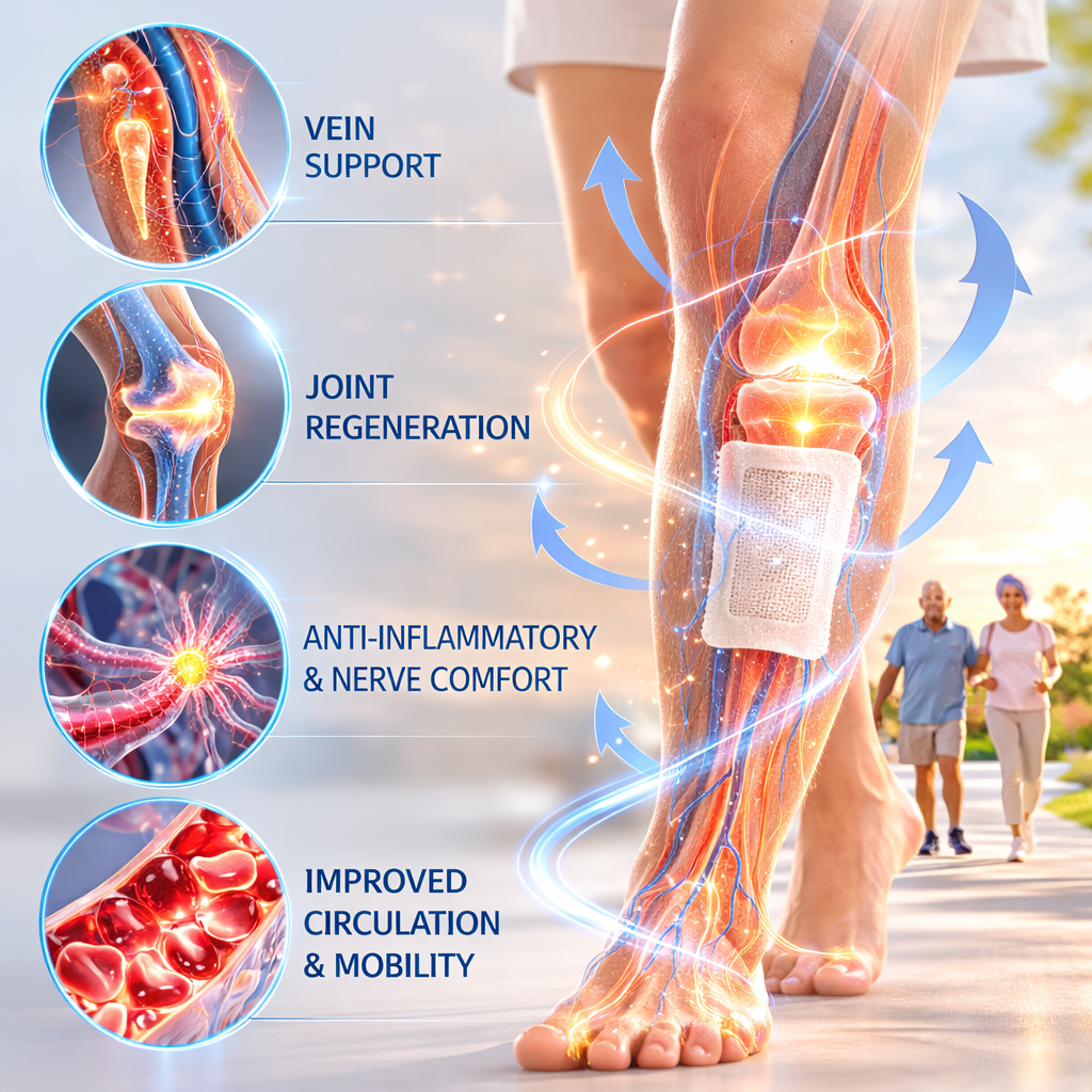 Healrize® 🍃4-in-1 Vein & Joint Nano Microneedle Advanced Therapy Patch🔥Instant Relief, Long-Term Results