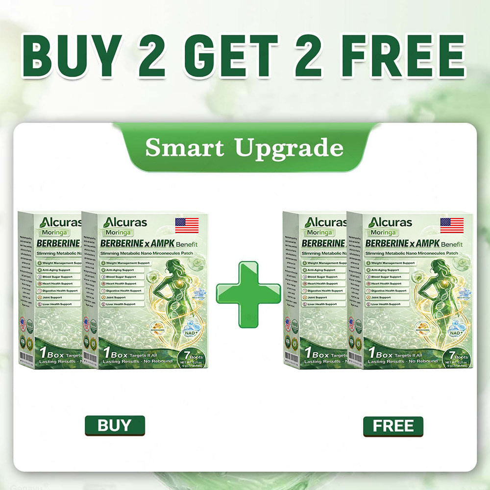🇺🇸Alcuras™ Moringa × Berberine × AMPK 8-Benefit Slimming & Metabolic Nano Microneedle Patch✨
